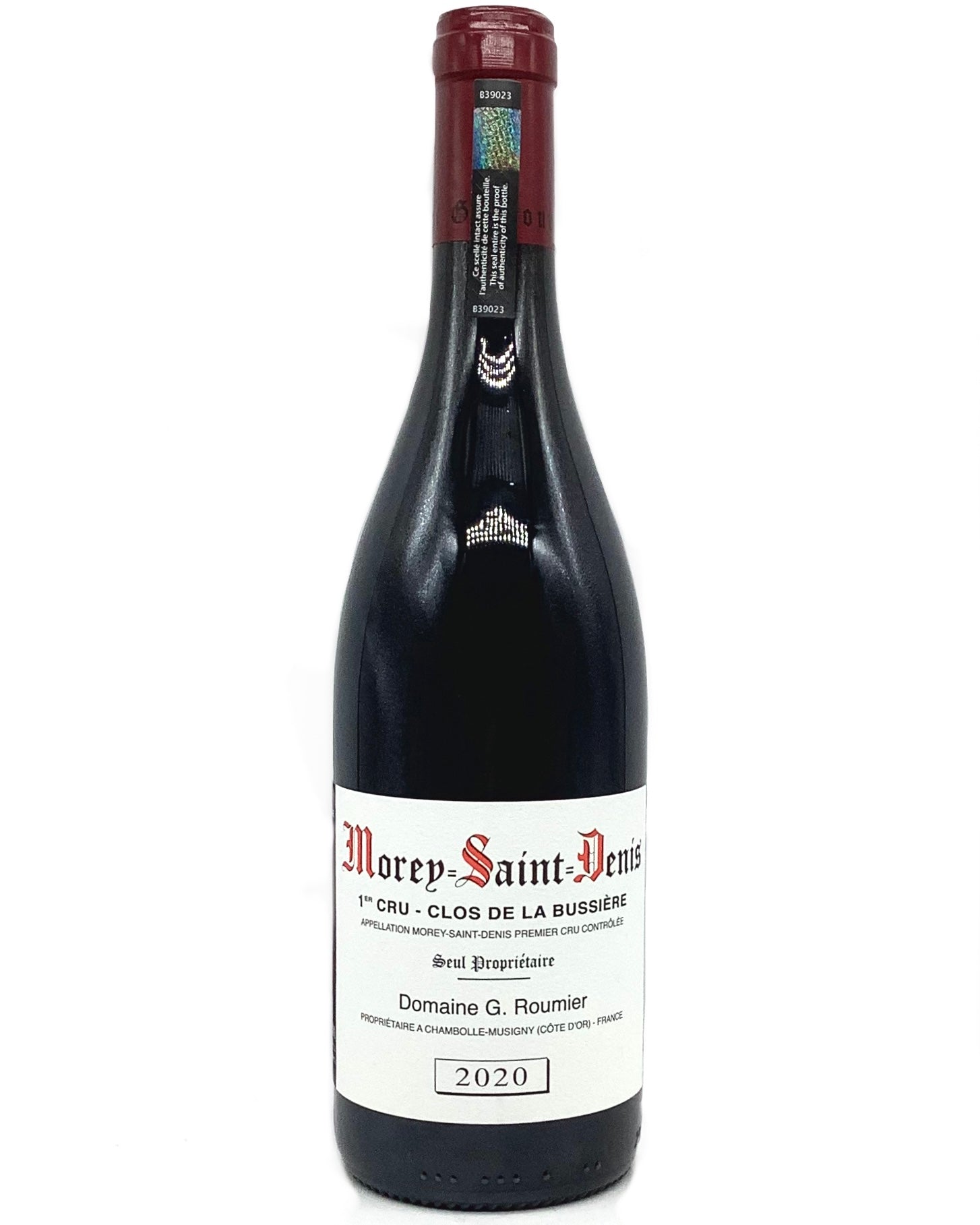 Domaine G. Roumier, Pinot Noir, Morey-Saint-Denis 1er Cru Clos de la Bussière, Côte de Nuits, Burgundy, France 2020 vegan