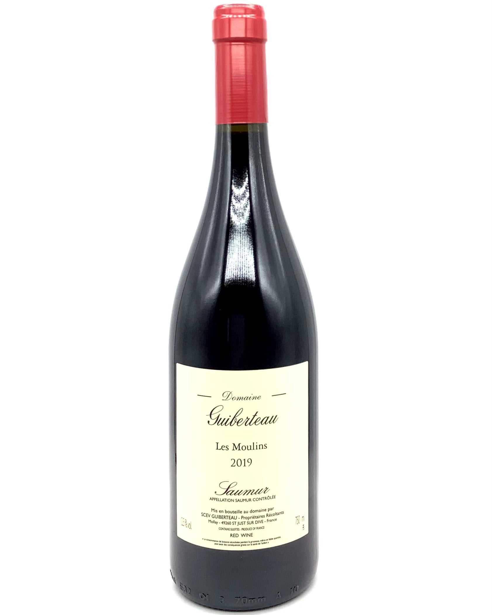 Domaine Guiberteau, Cabernet Franc "Les Moulins" Saumur, Loire Valley, France 2023 organic