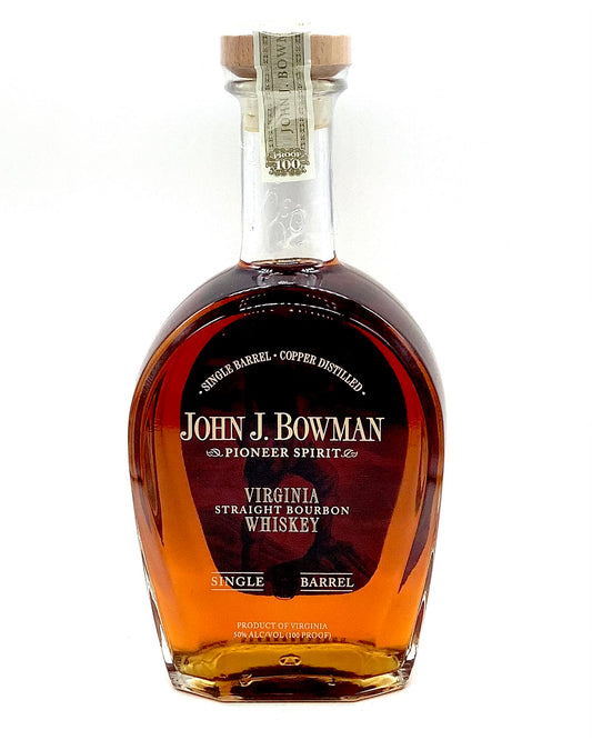 John J. Bowman Single Barrel Virginia Straight Bourbon Whiskey 750ml