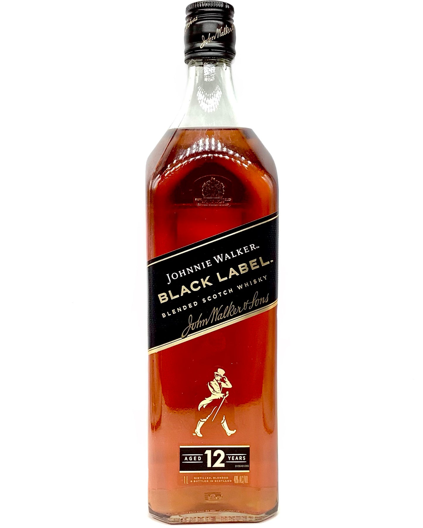 Johnnie Walker Black Label 12 Year Blended Scotch Whisky 1L