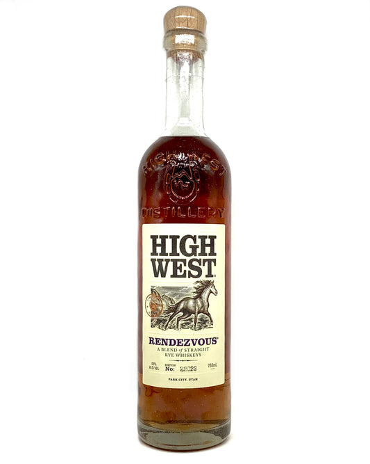 High West "Rendezvous" Straight Rye Whiskey Blend, Utah 750ml