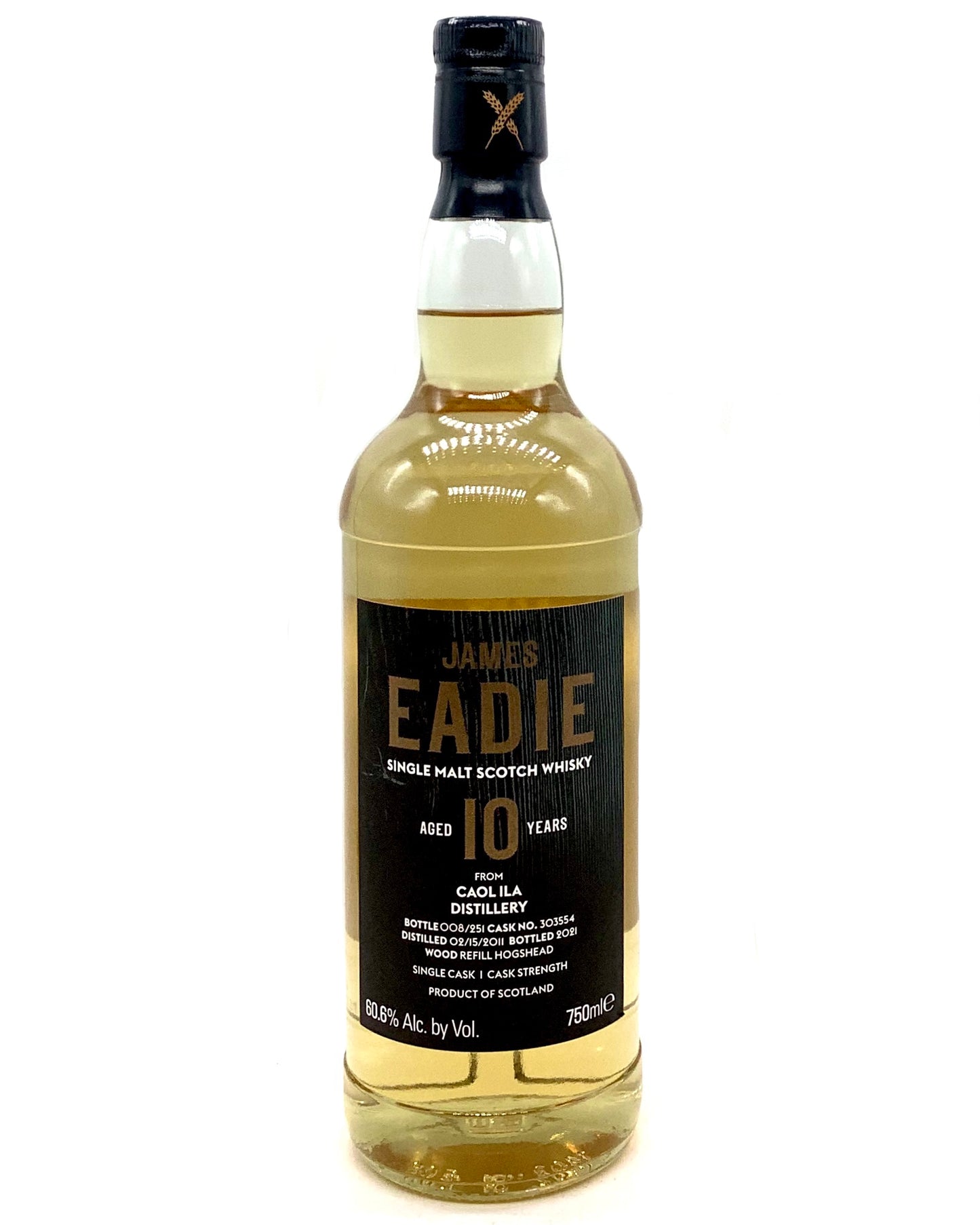 James Eadie 10 Year Single Malt Scotch Whisky, Caol Ila Distillery newarrival