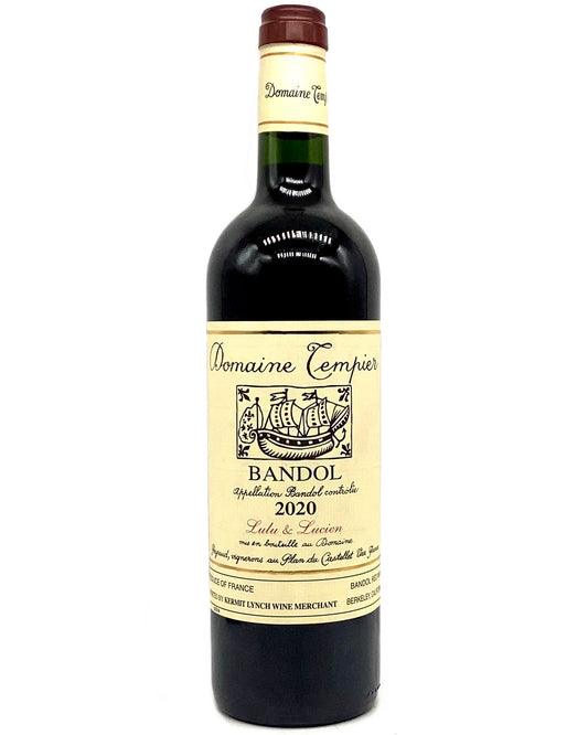 Domaine Tempier, Bandol Rouge, Lulu & Lucien, Provence, France 2020 biodynamic organic vegan