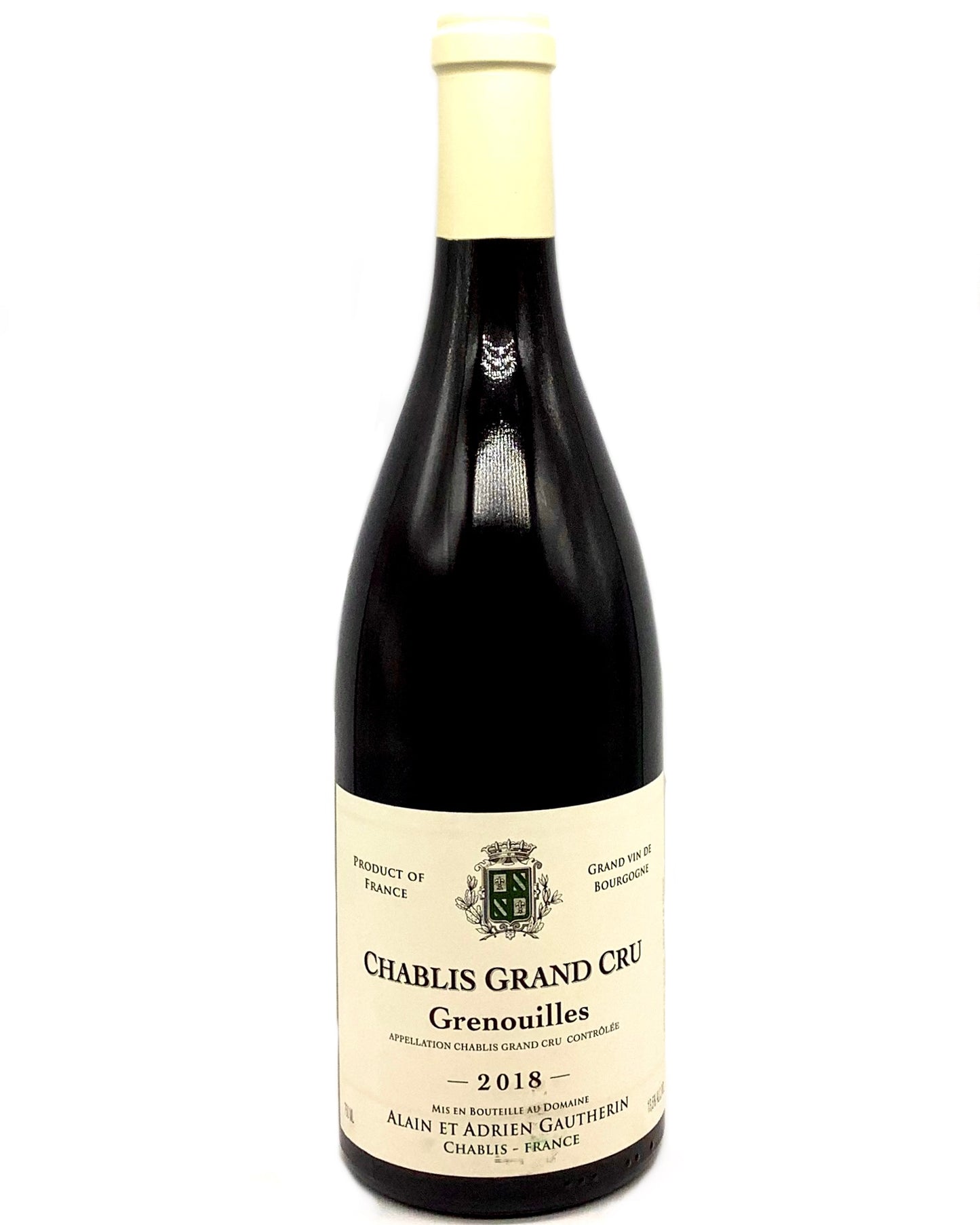 Alain et Adrien Gautherin, Chardonnay, Chablis Grand Cru Grenouilles, Burgundy, France 2018 newarrival